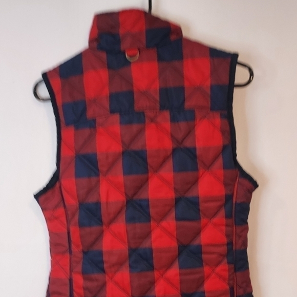 𝅺KENSIE Jeans Quilted Puffer Buffalo Plaid Vest - Picture 3 of 10
